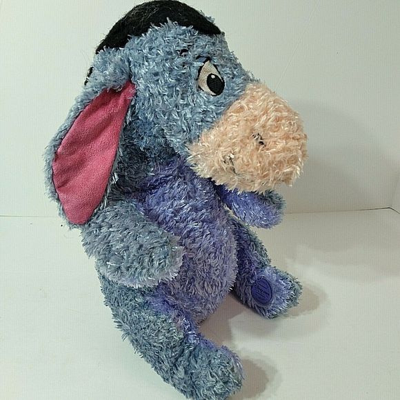 Eeyore The Donkey w/Cling Tail - Disney Store Authentic Retired Plush 13" - Picture 3 of 6